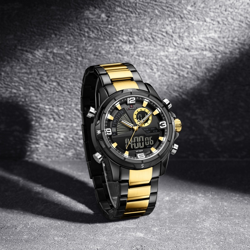 NAVIFORCE Jam Tangan Pria Dual - Watch Display Box ulasan dan harga