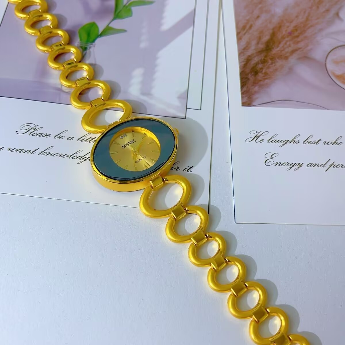 Jam Tangan Berlapis Emas 24K A - Jewelry For Watches ulasan dan harga